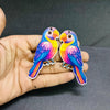 Parrot Pair #3 - Printed Cutout