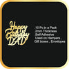 Happy Birthday Dad #2 Acrylic cutout - 10pc/pack