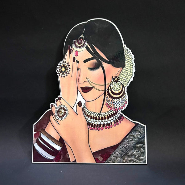 Bridal Girl#1-Printed Cutout