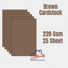 Brown Cardstock 220Gsm -25sheets