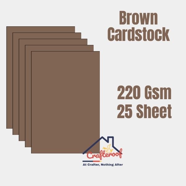 Brown Cardstock 220Gsm -25sheets