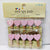 Designer Pink Heart Wooden Clip