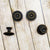 Engraved Metal Knobs - 4pc