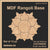 Mdf Rangoli Base - Design #20