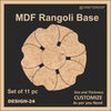 Mdf Rangoli Base - Design #24