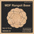 Mdf Rangoli Base - Design #30
