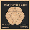 Mdf Rangoli Base - Design #47