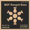 Mdf Rangoli Base - Design #48