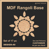Mdf Rangoli Base - Design #49