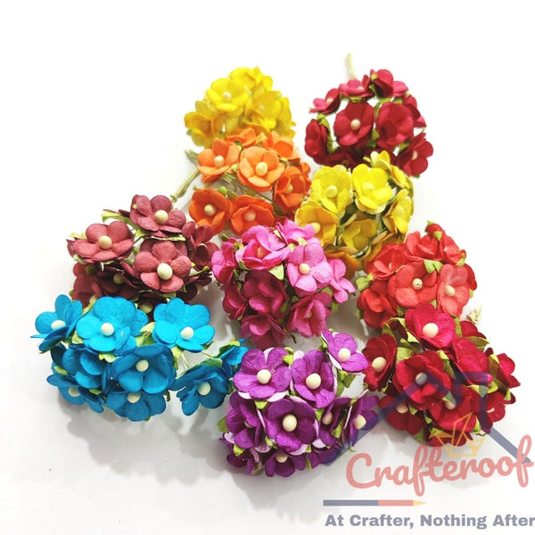 Multicolor Mulberry Flower - 100pc